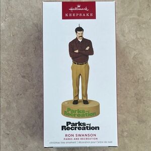 Hallmark Keepsake 2023 Ron Swanson "Parks and Recreation" Christmas Ornament
